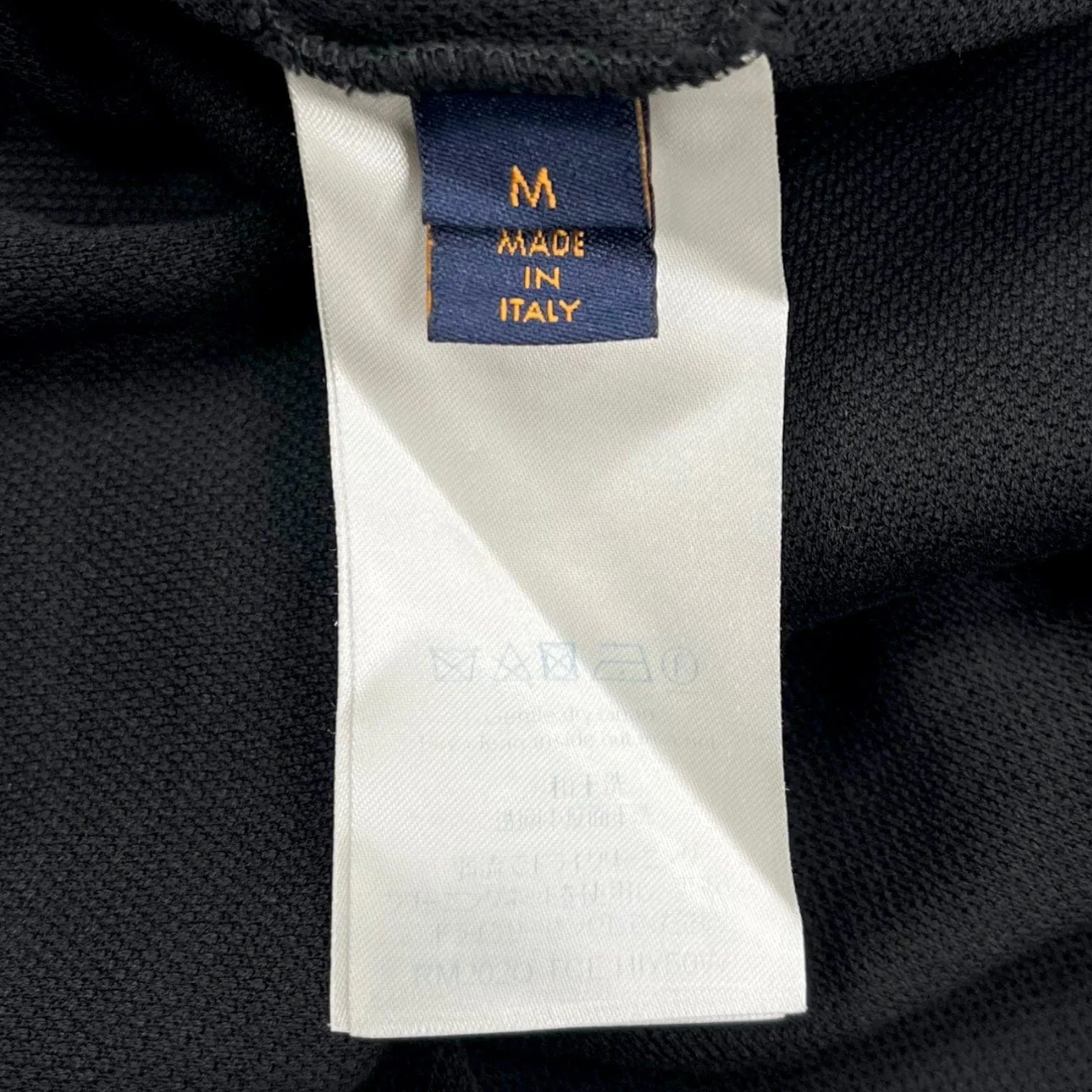 Louis Vuitton Zip Polo Monogram Pocket Short Sleeve Tee Shirt Black Pre-Owned