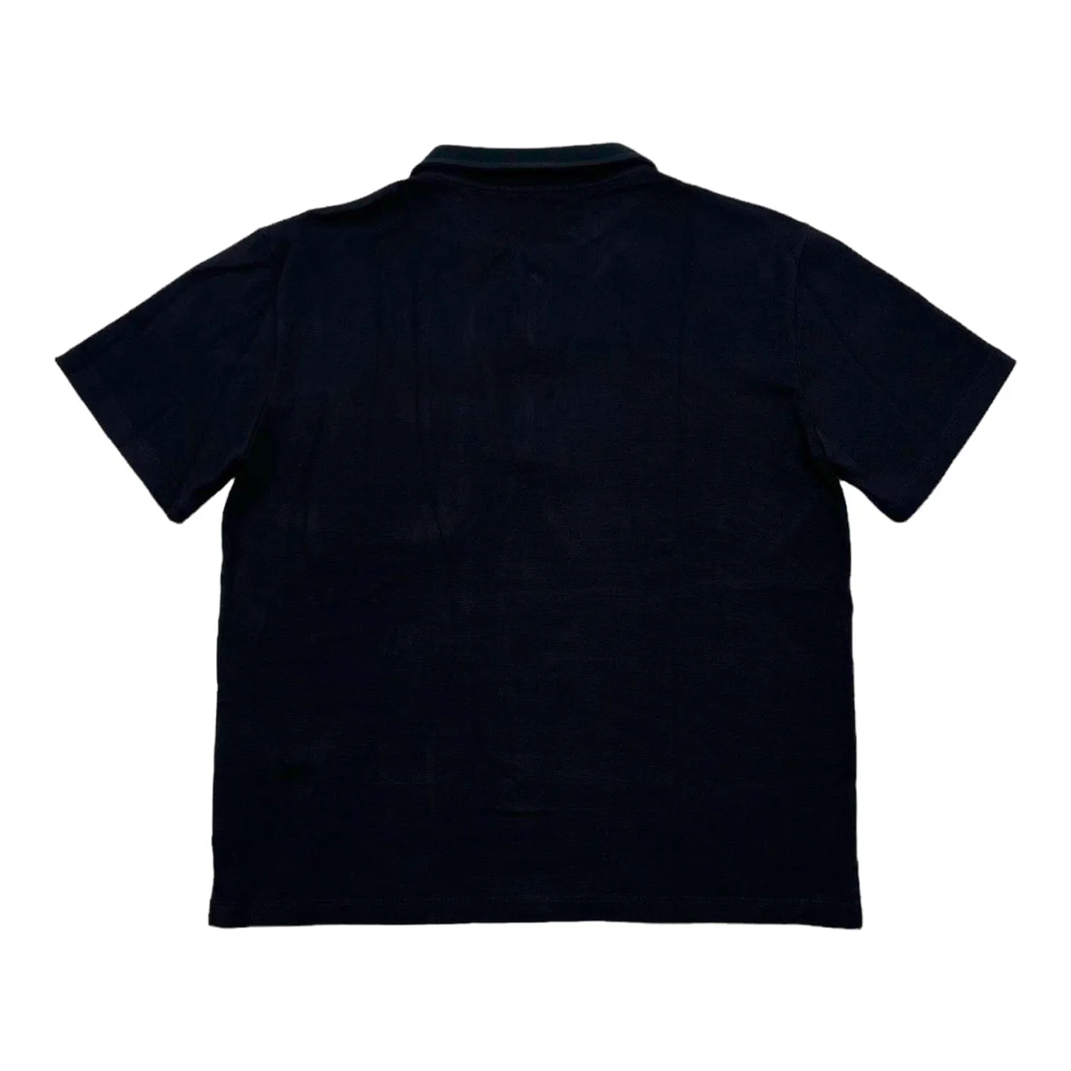 Louis Vuitton Zip Polo Monogram Pocket Short Sleeve Tee Shirt Black Pre-Owned