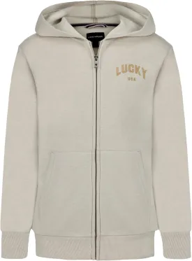 Lucky Brand Boys' Long Sleeve Fleece Full Zip Hoodie, Comfortable, Relaxed Fit with Front Pockets