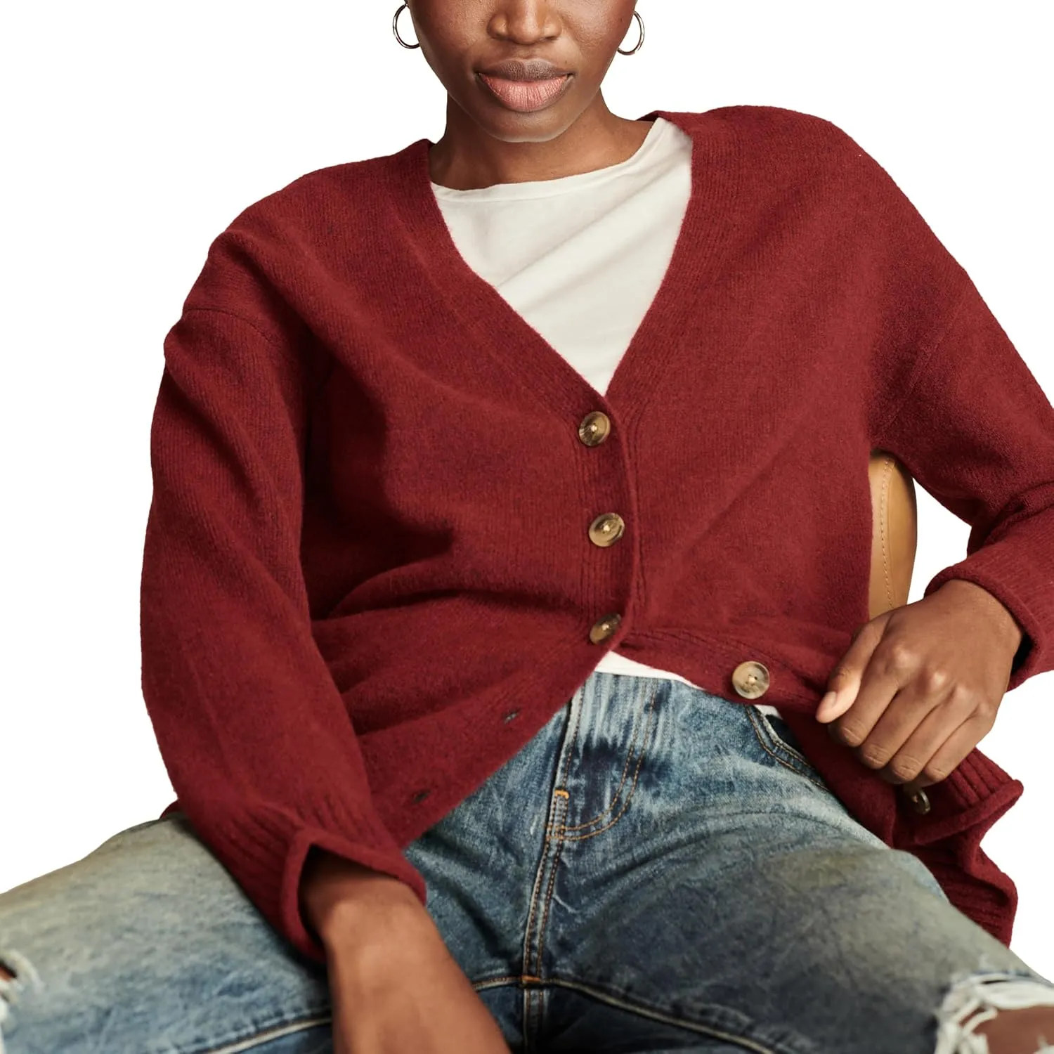 Lucky Brand Women's Slouchy Pocket Cardi