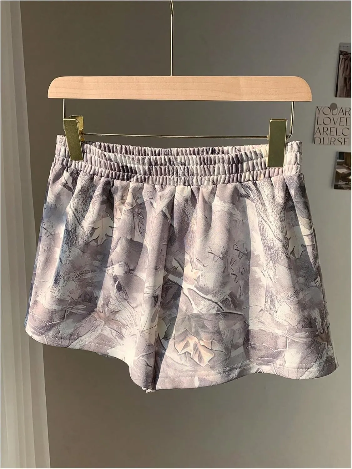 MakeMeChic Women's Sweat Shorts Summer Casual Camo Boxer Workout Shorts