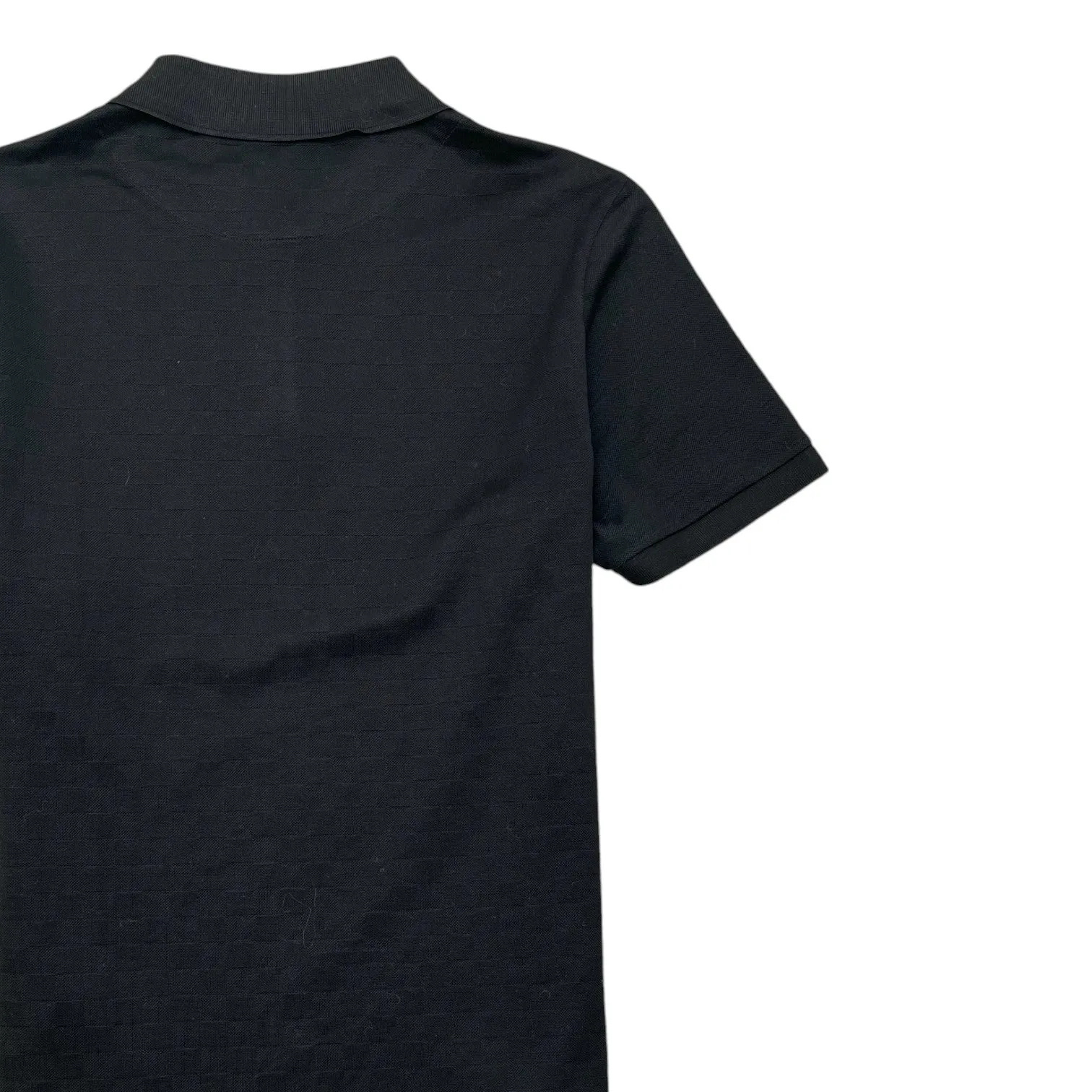 Men's Damier Logo Polo Shirt Black Size L