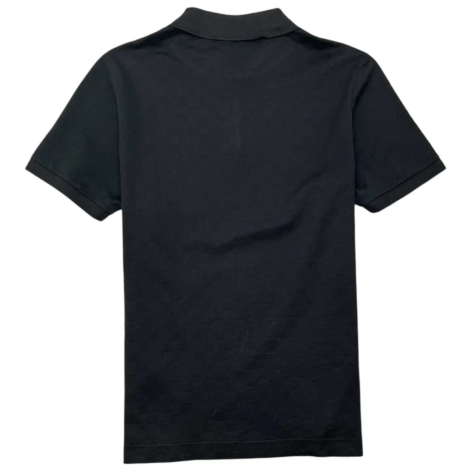 Men's Damier Logo Polo Shirt Black Size L