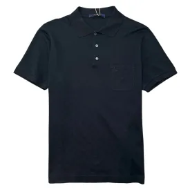 Men's Damier Logo Polo Shirt Black Size L