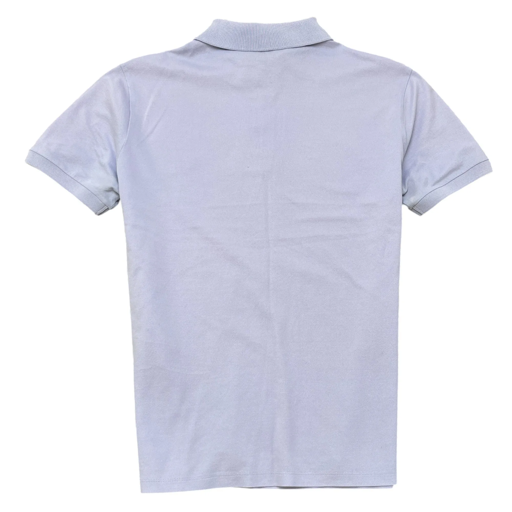 Men's Embroidered Logo Polo Shirt Purple Size S