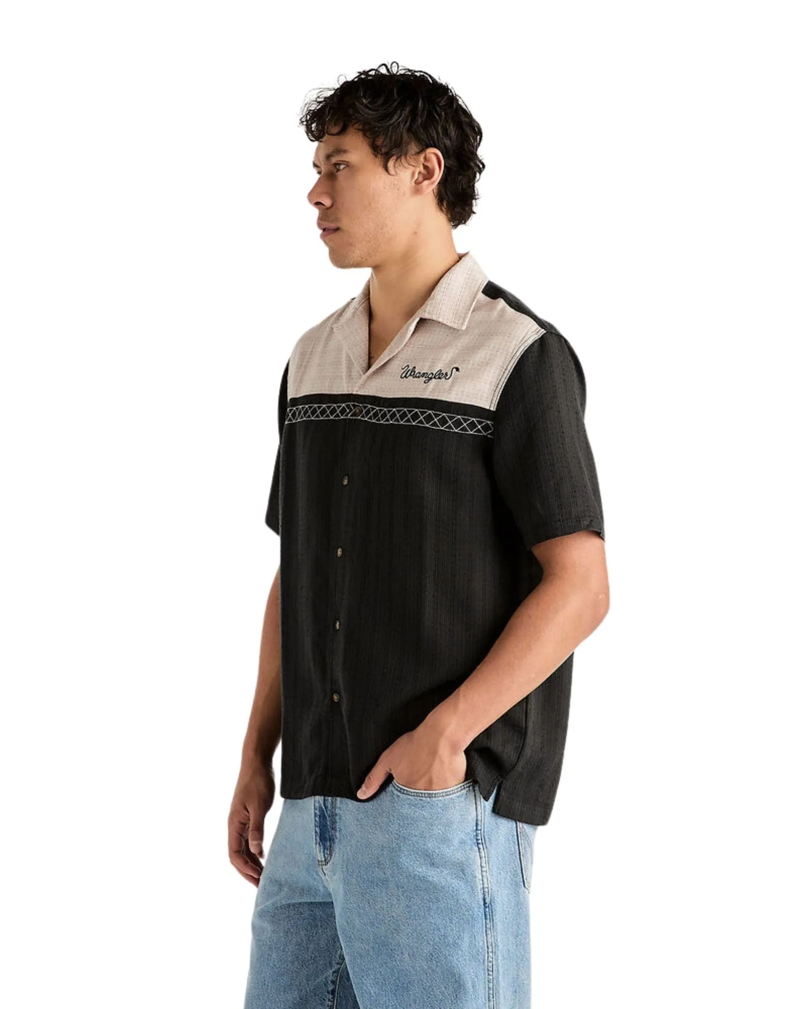Mens Lebowski Shirt - Black Sand