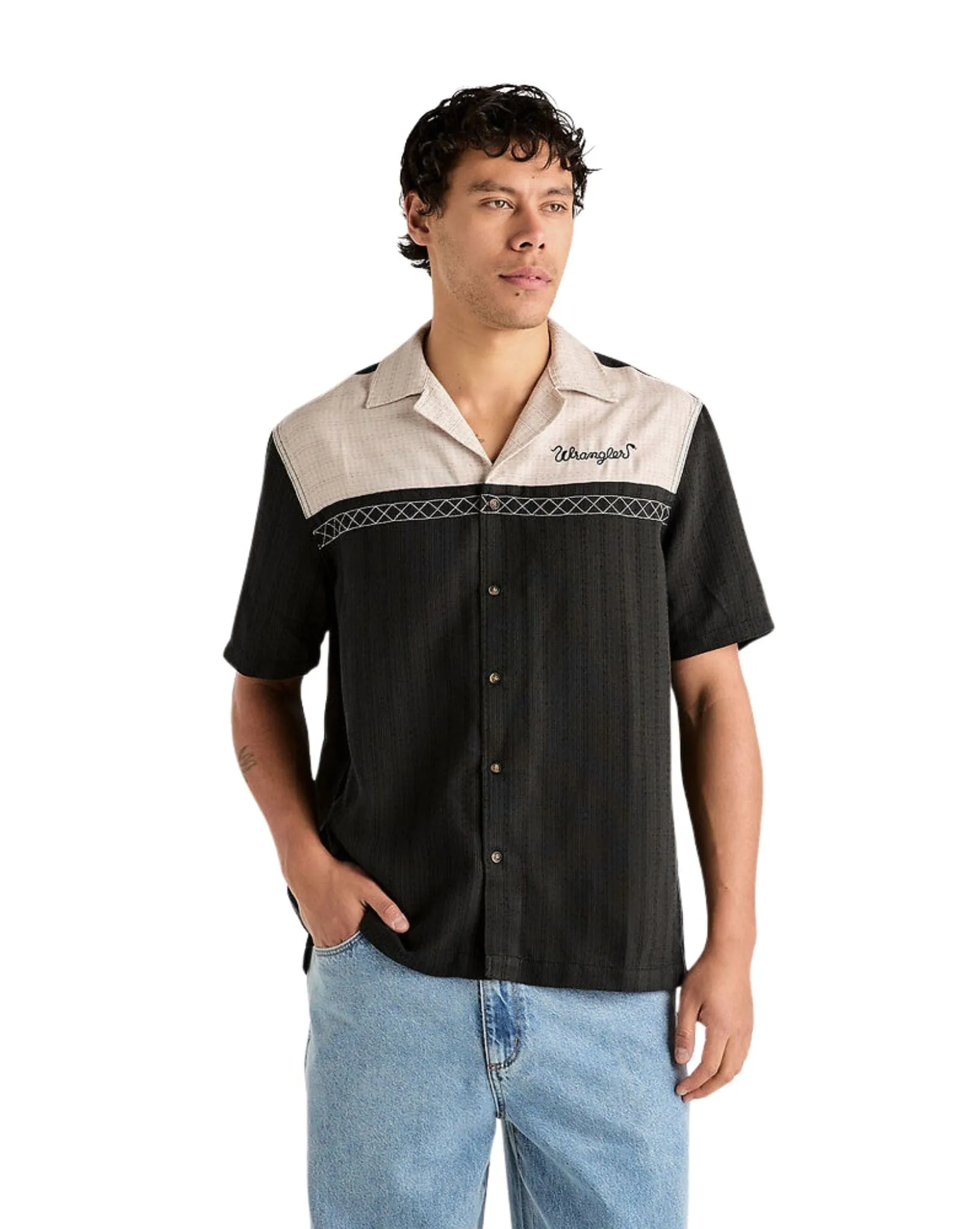 Mens Lebowski Shirt - Black Sand