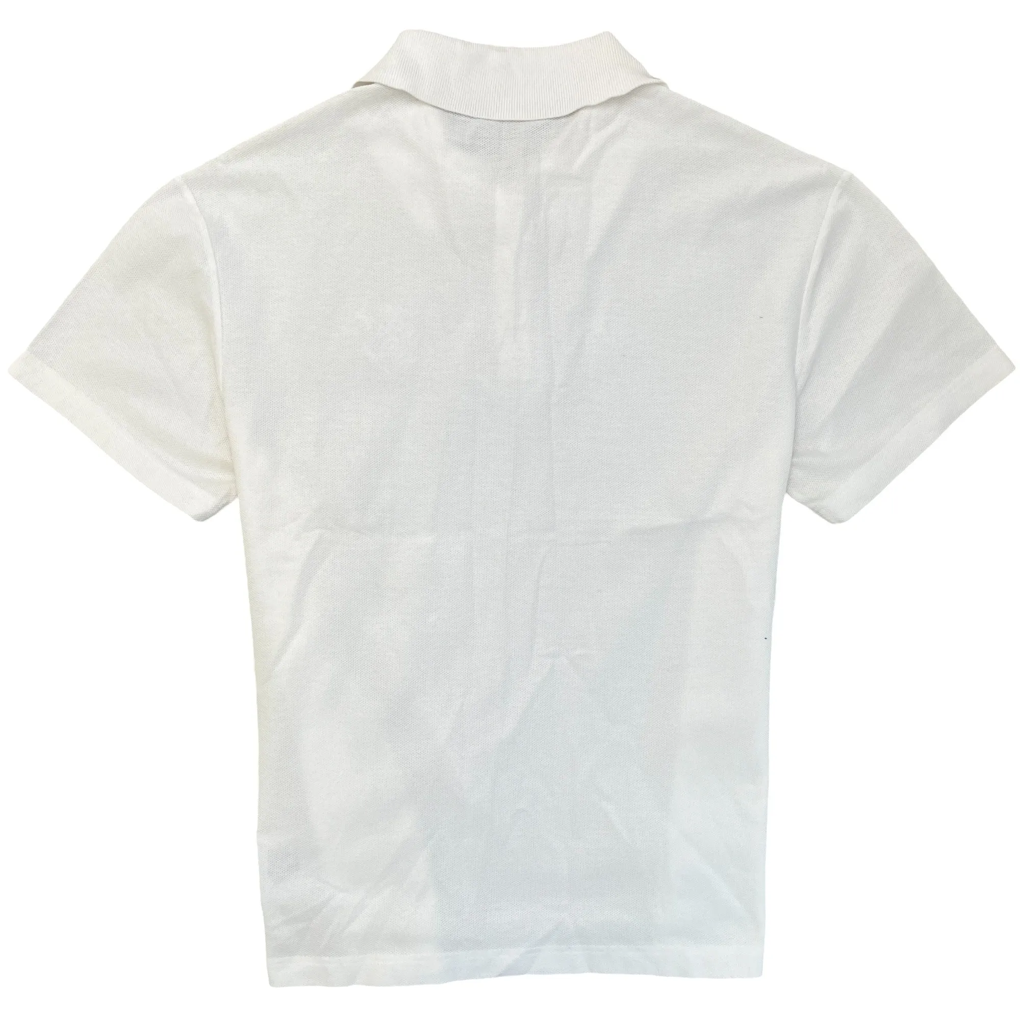 Men's Signature Embroidered Polo Shirt White Size M