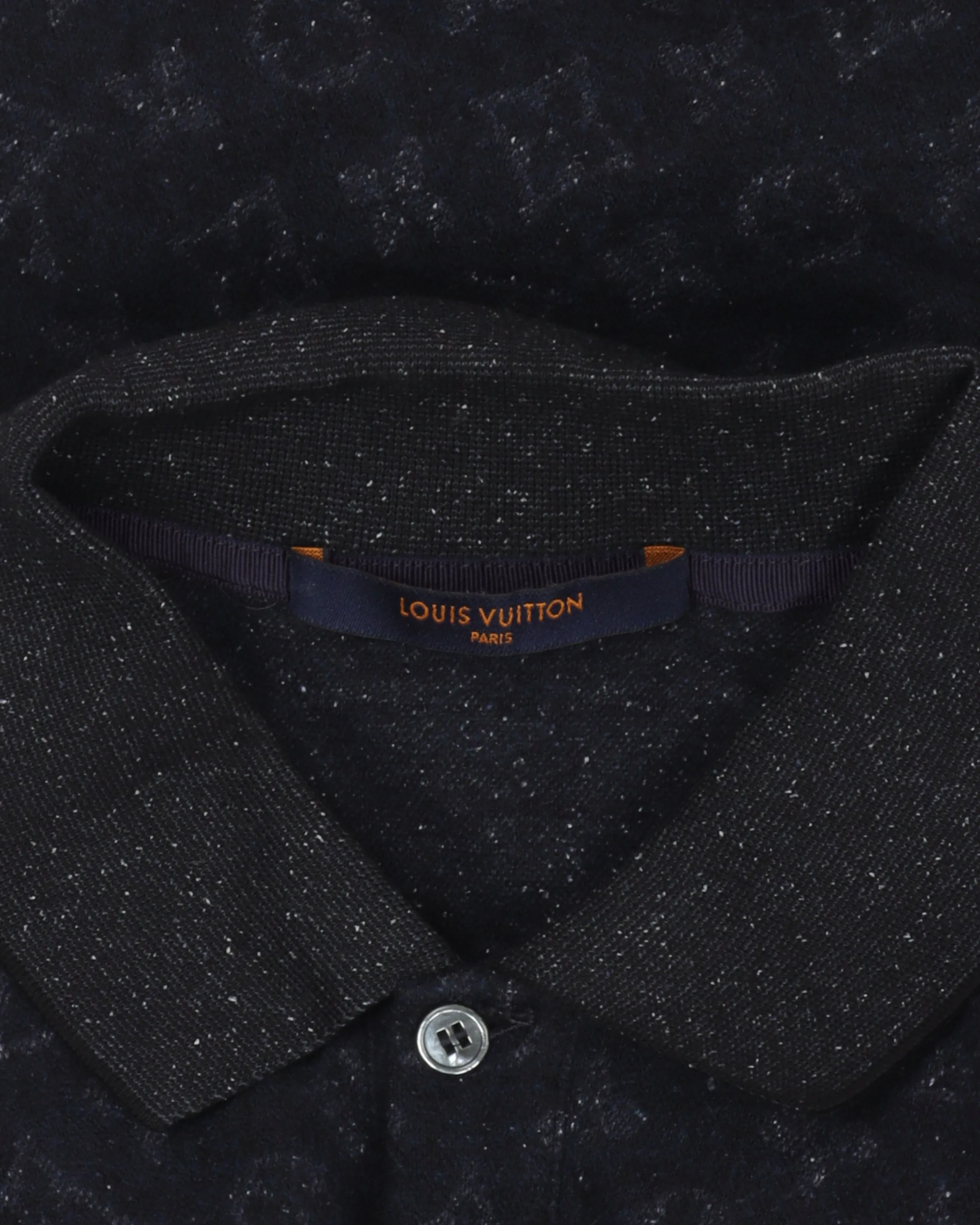 Monogram Knit Polo Shirt