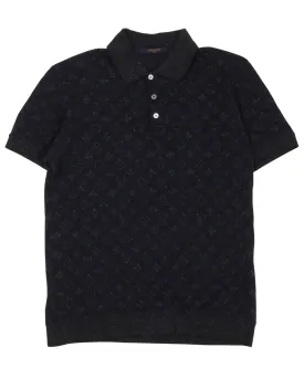 Monogram Knit Polo Shirt