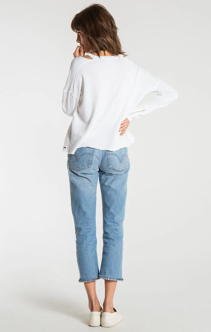 n:Philanthropy - Petra Zipper Sweatshirt White