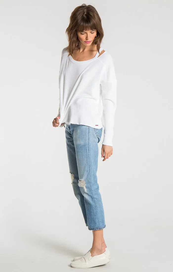 n:Philanthropy - Petra Zipper Sweatshirt White