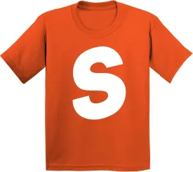 Promotion & Beyond Letter S Halloween Team Group Event Trick Treat Costume Accessory Youth T-Shirt