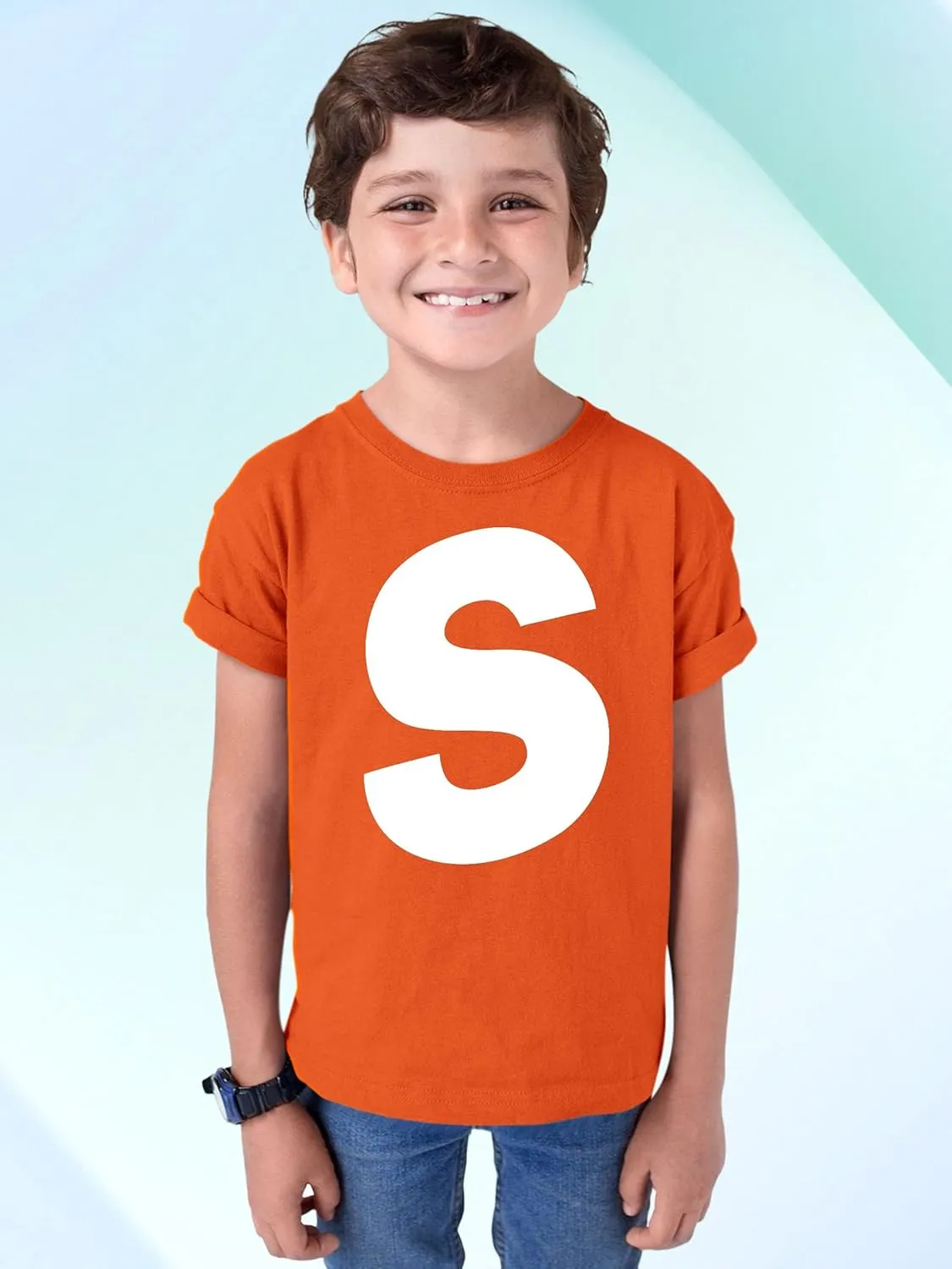 Promotion & Beyond Letter S Halloween Team Group Event Trick Treat Costume Accessory Youth T-Shirt