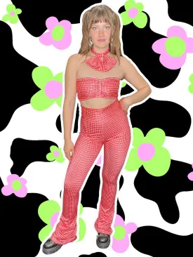 Red Gingham Bell Bottoms (Medium)