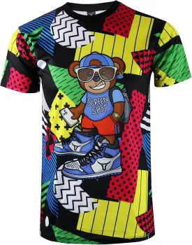 SCREENSHOT Mens Hipster Hip-Hop Premium Technique Tees - Stylish Longline Urban Streetwear Latest NYC Fashion T-Shirts
