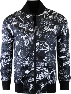 Screenshotbrand Lightweight Hooded Water Resistant Windbreaker - Zip-up Fashion Map Print Rain Jacket