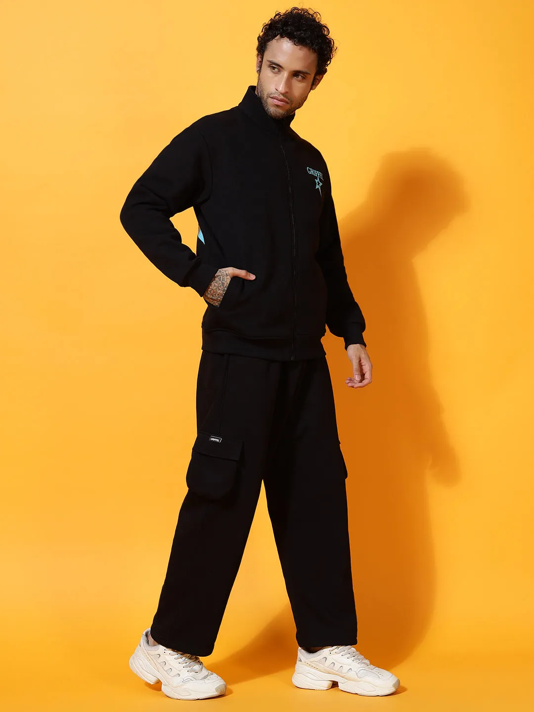 STAR Regular Fit Zipper Sweatshirt