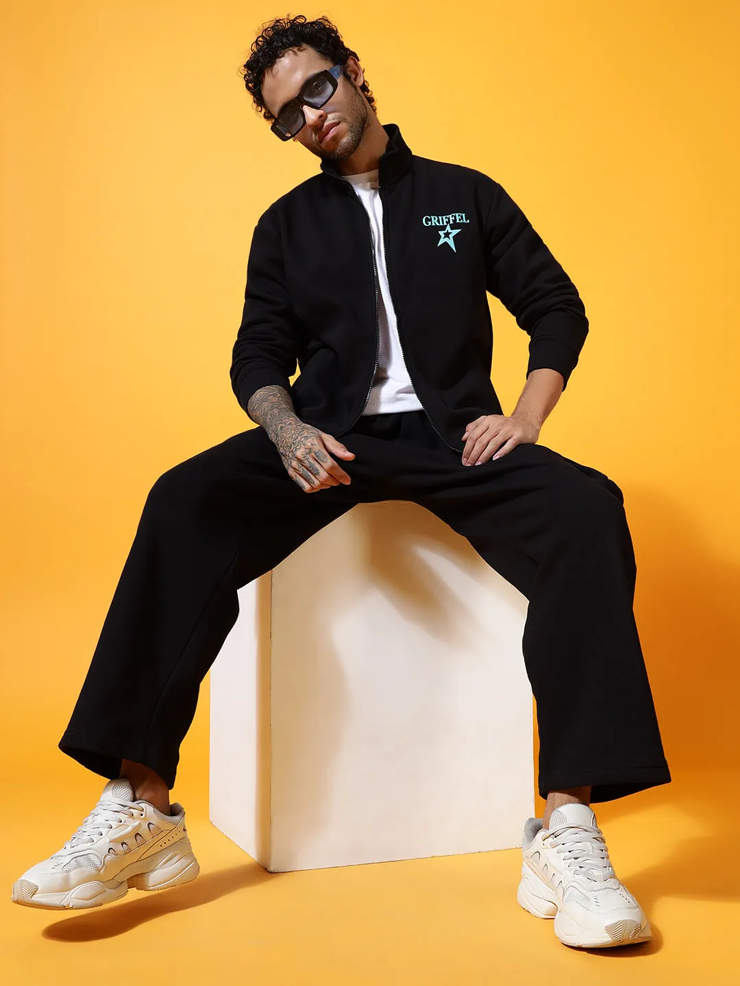 STAR Regular Fit Zipper Sweatshirt