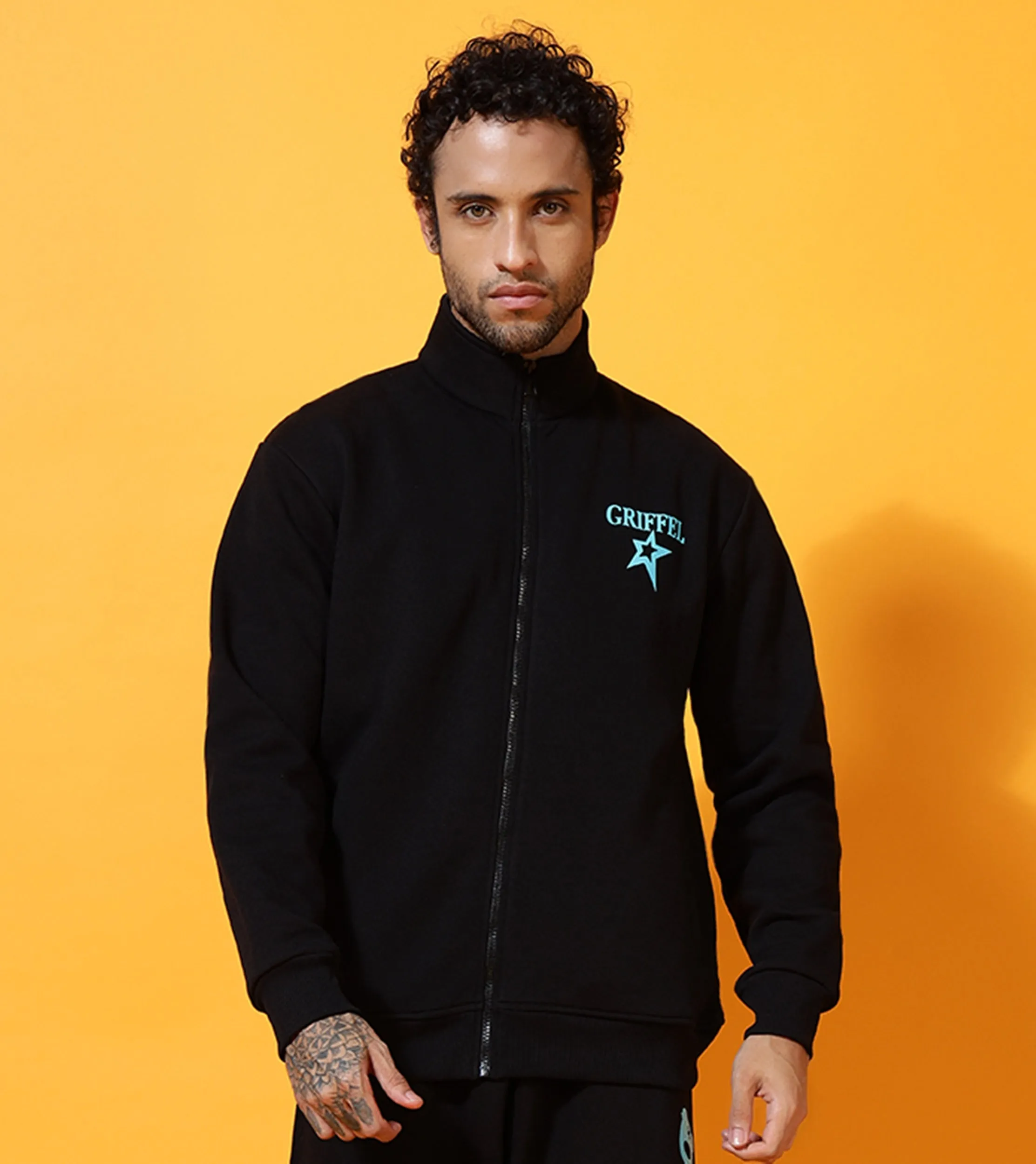 STAR Regular Fit Zipper Sweatshirt