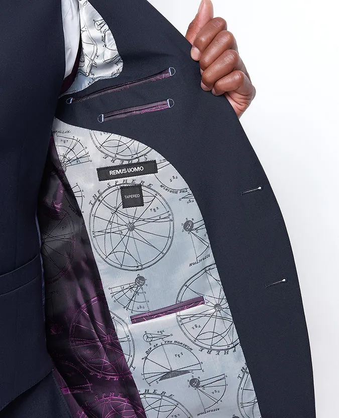 Tapered Fit Wool-Blend Stretch Mix and Match Suit
