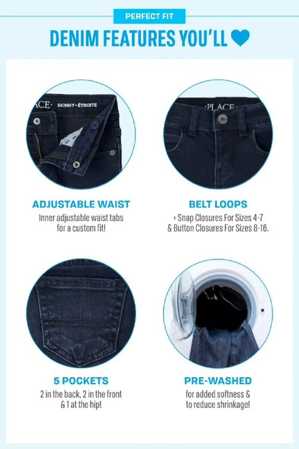 The Children's Place Boys' Bootcut Jeans