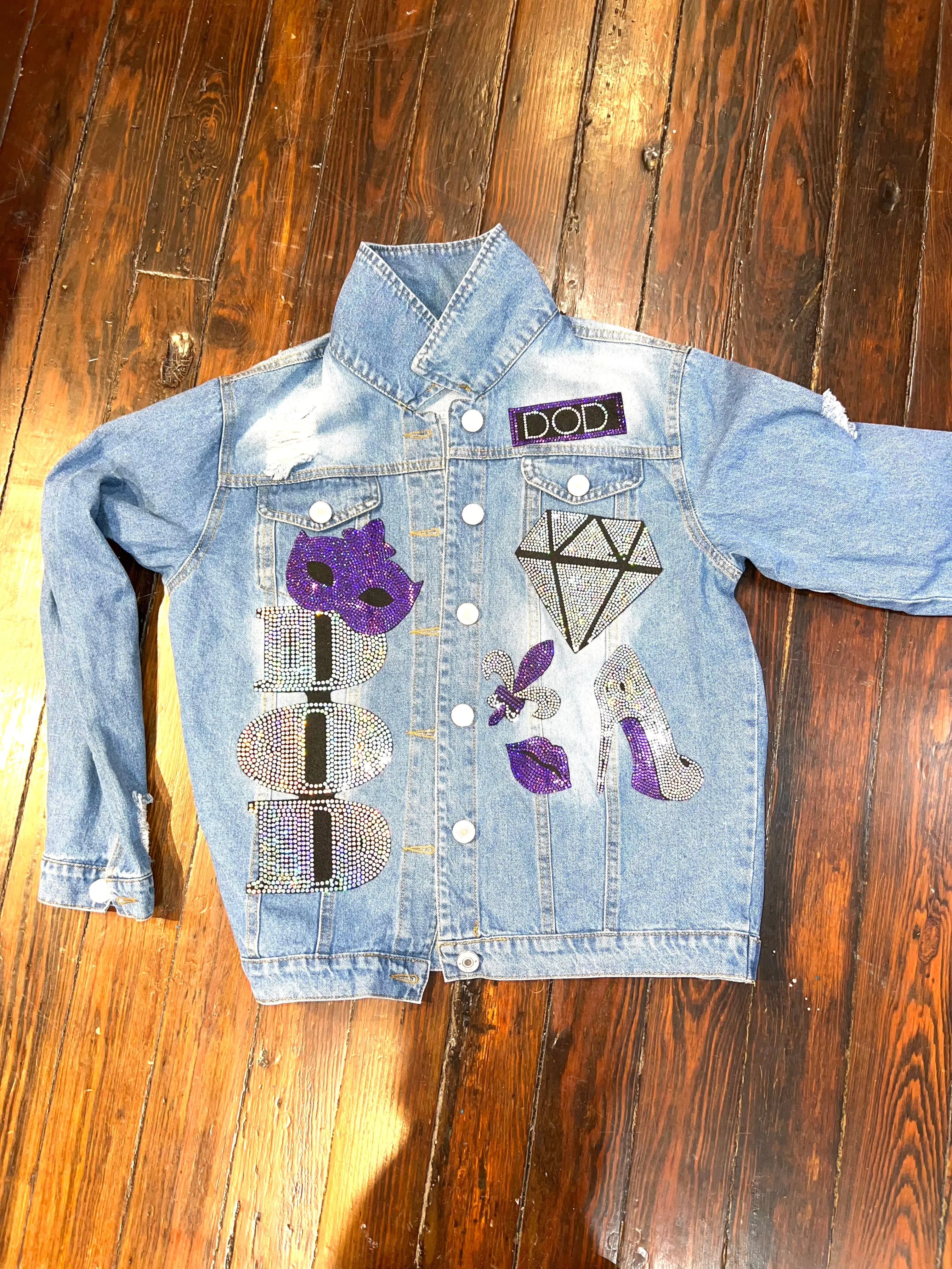 THEMIS DIAMONDS OF DISTINCTION DENIM  Patchwork JACKET