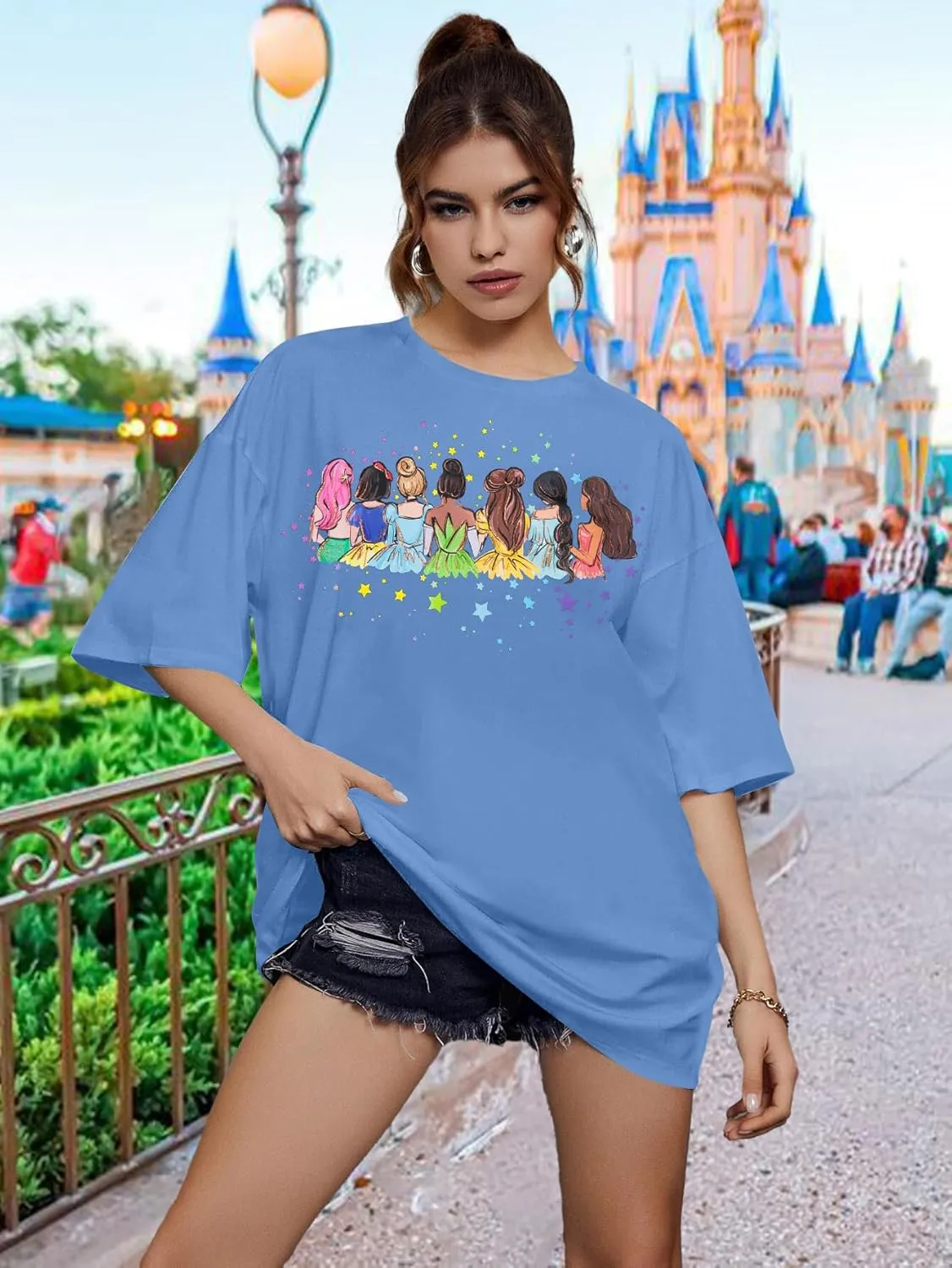 UNIQUEONE Magical Shirt for Women: Magic Kingdom Tshirt Princess Shirt Family Vacation Trip Tee