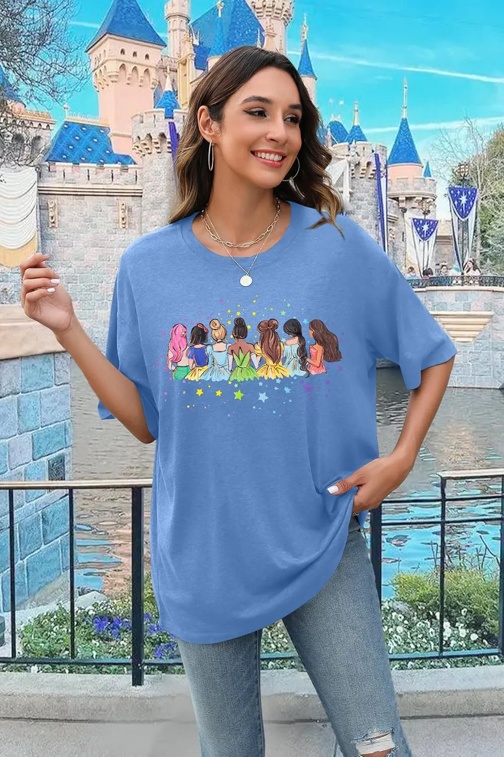 UNIQUEONE Magical Shirt for Women: Magic Kingdom Tshirt Princess Shirt Family Vacation Trip Tee