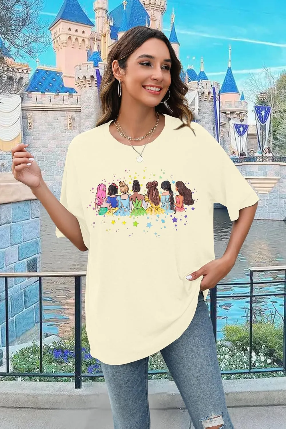 UNIQUEONE Magical Shirt for Women: Magic Kingdom Tshirt Princess Shirt Family Vacation Trip Tee