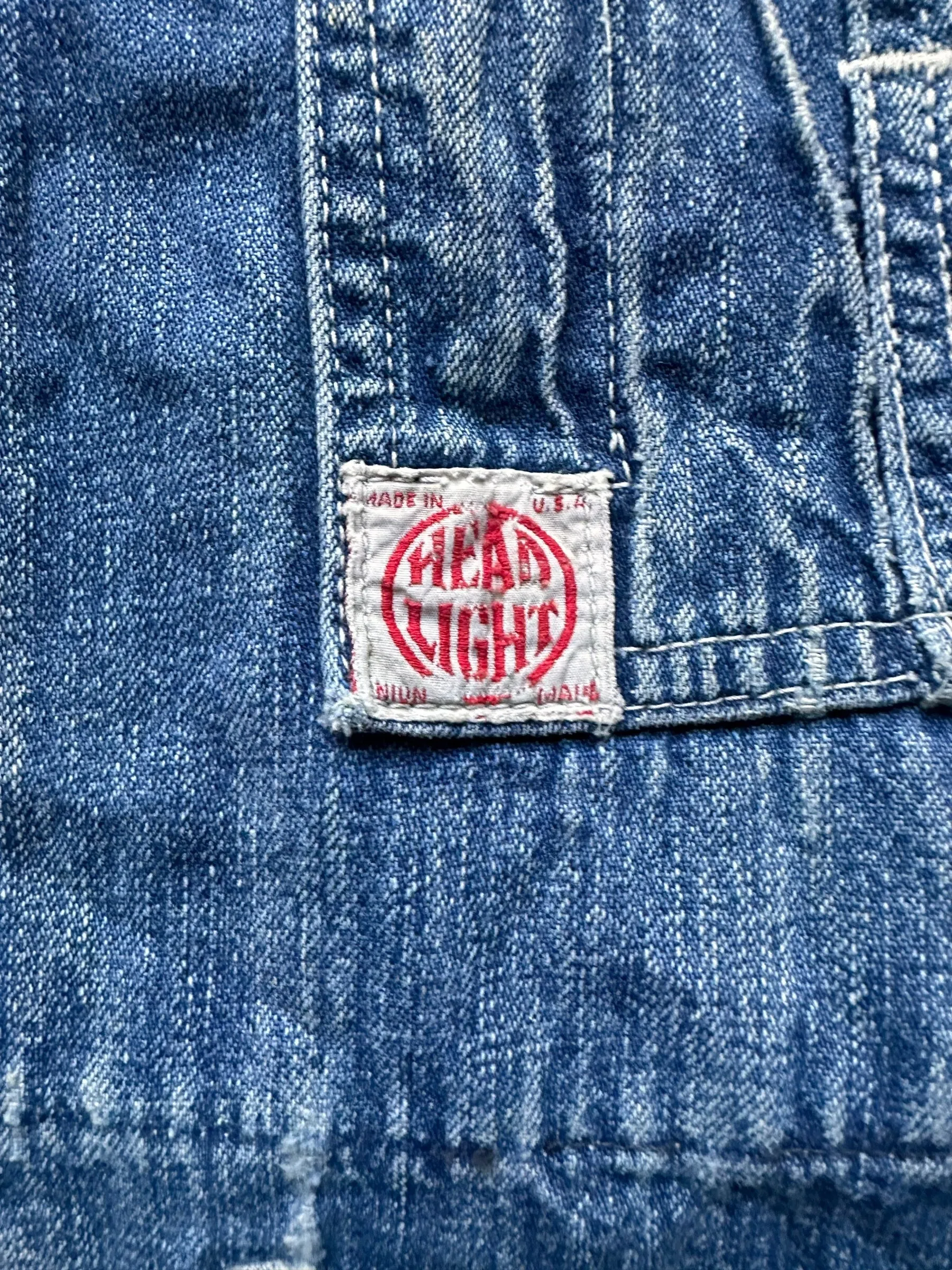 Vintage Head Light Denim Prisoner Chore Coat SZ 42