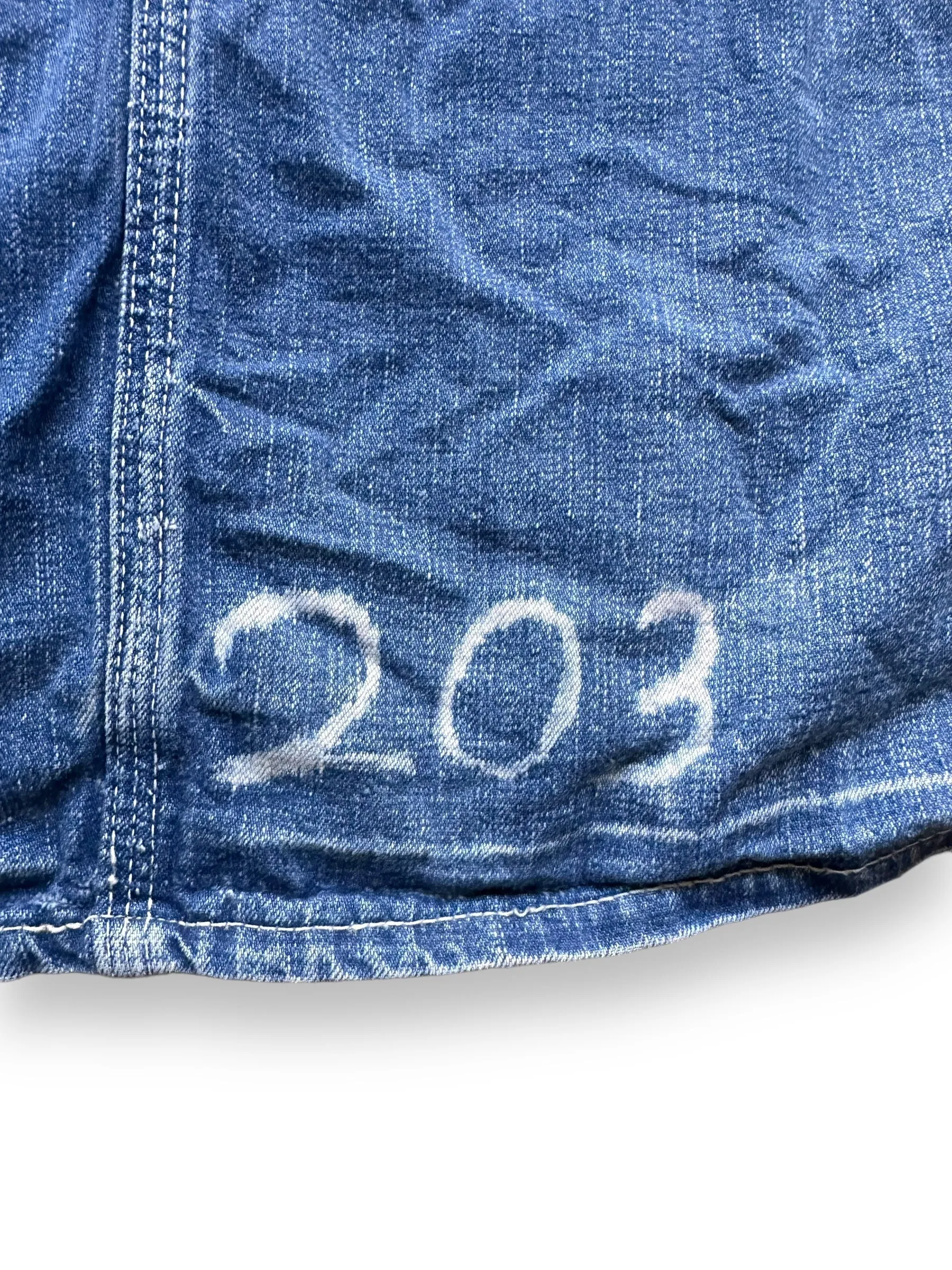 Vintage Head Light Denim Prisoner Chore Coat SZ 42