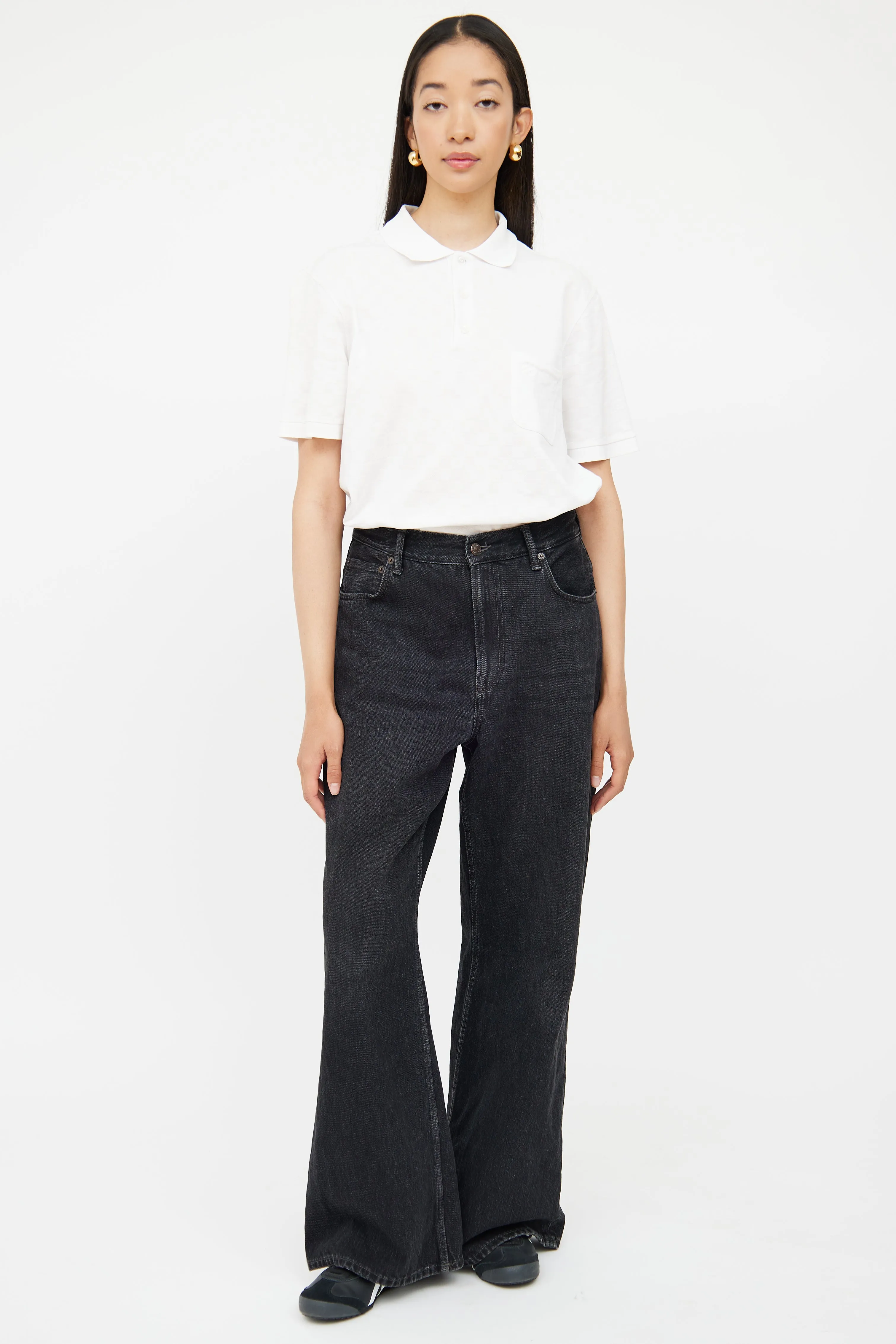 White Damier Polo Shirt