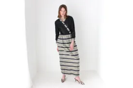 Wild 70s Hand Made Metallic Hostess Cocktail Dress