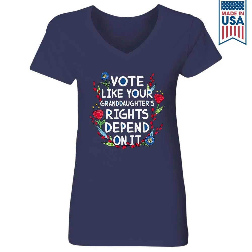 Women's V-neck T-shirt TSVB572