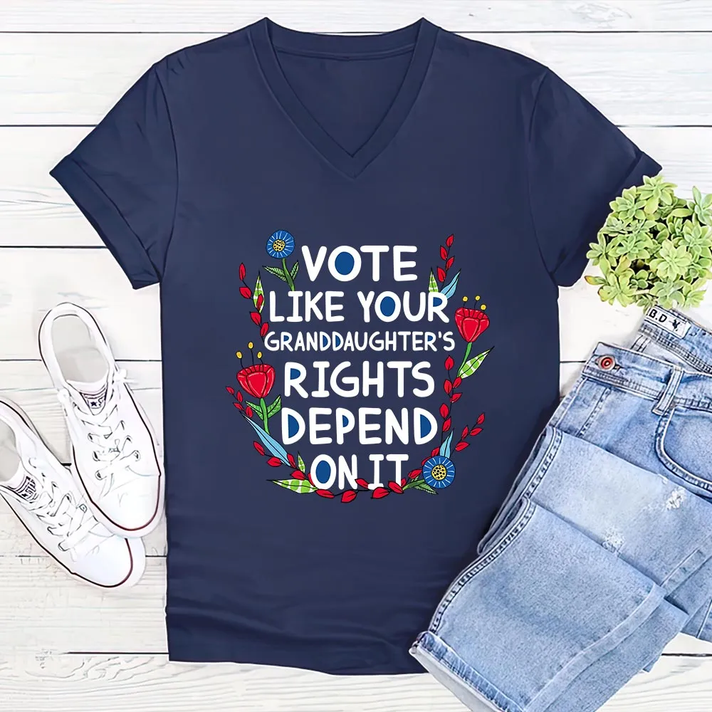 Women's V-neck T-shirt TSVB572
