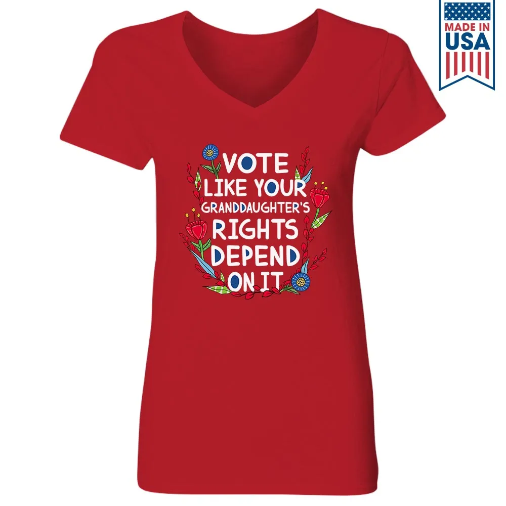 Women's V-neck T-shirt TSVB572