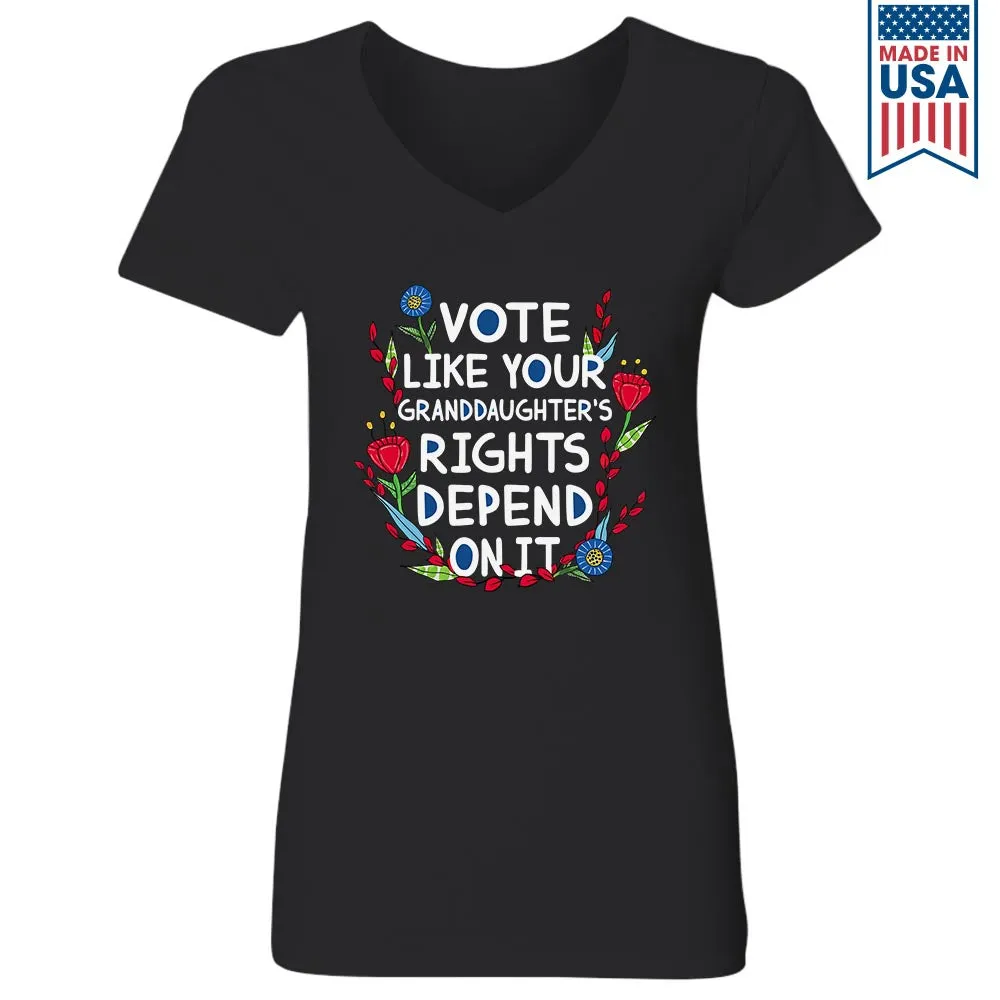 Women's V-neck T-shirt TSVB572