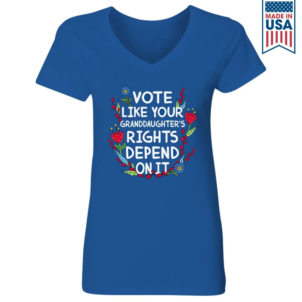 Women's V-neck T-shirt TSVB572