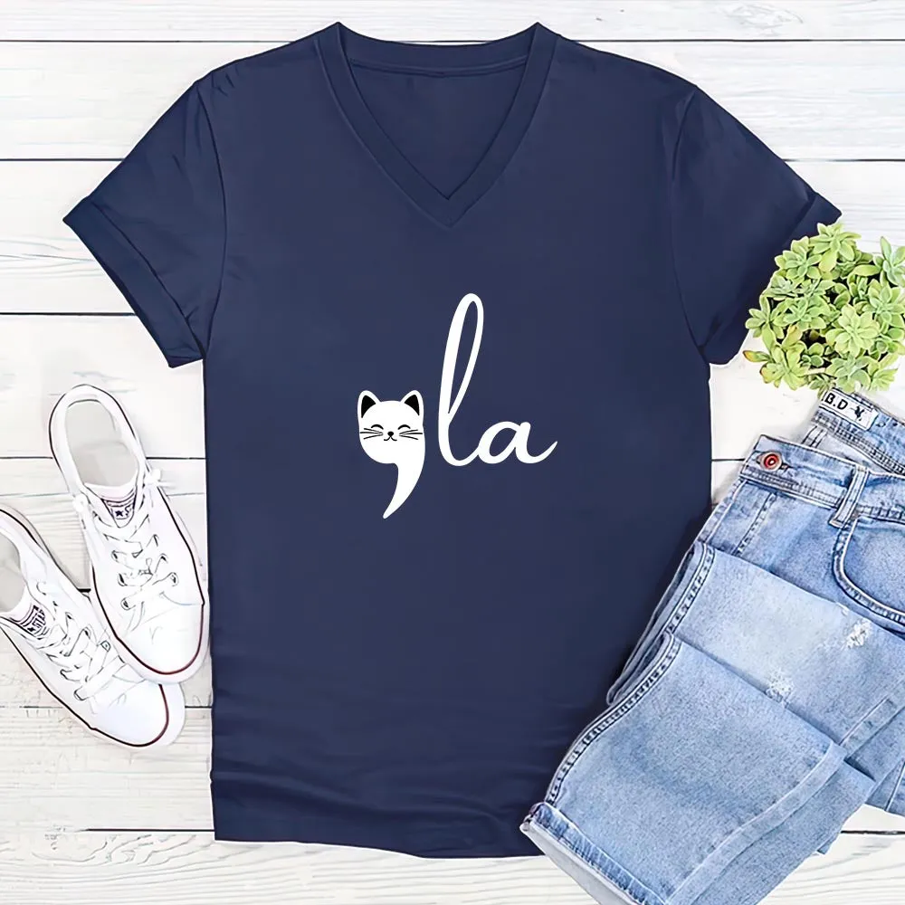 Women's V-neck T-shirt TSVB680